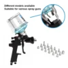 HZH NH-400ML Disposable Paint Cup System in Use with Automotive Spray Gun