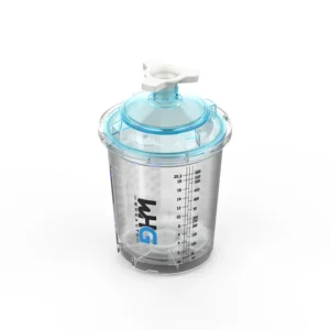 HZH WH-650ML Disposable Paint Cup System Front Left Angle