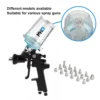 HZH WH-650ML Disposable Paint Cup System in Use with Automotive Spray Gun