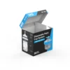 WHGAuto 180ml disposable paint cup system zipper packaging, left front angle highlighting ergonomic design and usability