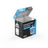 WHGAuto 400ml short disposable paint cup system zipper packaging, left front angle highlighting usability and ergonomic design
