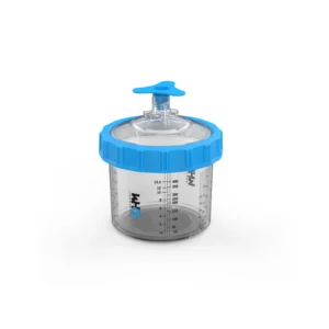 Close-up of WHGAuto 400ml Short Disposable Paint Cup with Measurement Markings