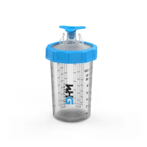 Close-up of WHGAuto 400ml Taller Disposable Paint Cup with Measurement Markings