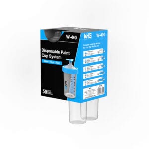 WHGAuto 400ml Taller Disposable Paint Cup System Dispenser Packaging – Frontal view