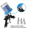 Spray Gun Fitted with WHGAuto 650ml Disposable Paint Cup System in Use