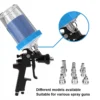 Spray Gun Fitted with WHGAuto 850ml Disposable Paint Cup System in Use